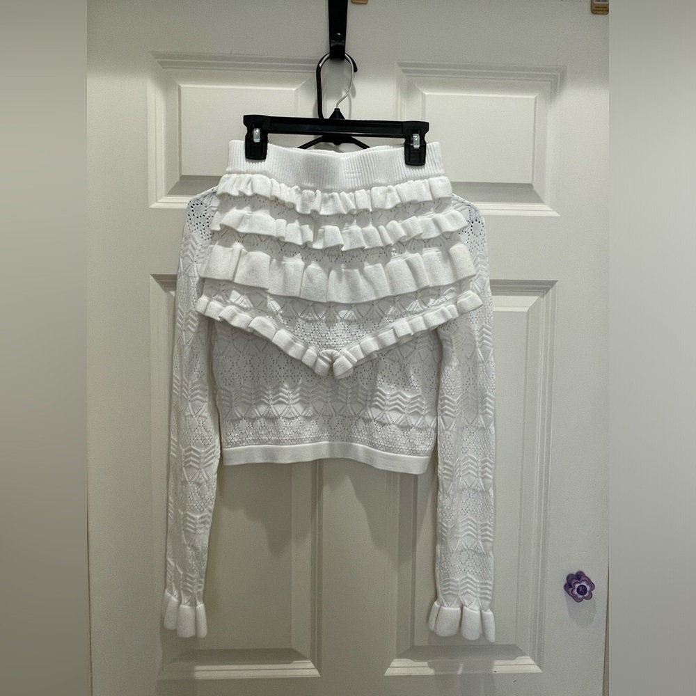Chic White Lace Two-Piece Set - Picture 5 of 8